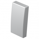 TEM - TM11ES Face plate switch/button 1M, color Silver matt, Modul