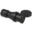 PCE - CEE-connector 63A 3p 6h IP67 POWER TWIST black  233-6xs