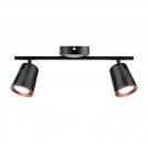 V-TAC - 12W LED Двойна Спот Лампа 4000K Черна SKU: 218257