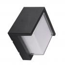 V-TAC - 12W LED Wall Light Sami-Frame Black Square 3000K SKU: 218539 VT-827