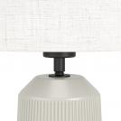 EGLO - Настолна лампа CAPALBIO Ø:230mm E27 1X40W основа пясъчен цвят/ шапка плат бял- 900823 (1)