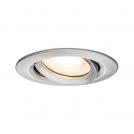 PAULMANN - Луна 93662  Recessed light Nova Plus pivoting IP65 round 93mm 30° GU5.3 / GU10 max. 35W 230/12V dimmable✴Полирано желязо 