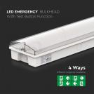 V-TAC - 3W LED Emergency Light With Self Test Button 6400K SKU: 7687 (4)