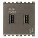 VIMAR - 19295.M - 5V 2,1A USB supply unit 2M Metal