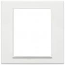 VIMAR - 21668.17 - Plate 8(4+4)M aluminium total white