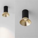 NOVA LUCE - Ceiling downlight   D:9.8 H:12.5 cm.   9011438   LUVIA ⚡ LED MR16/GU10 ⚡ 1x10W ⚡ 100-240V ⚡ IP20 ✴ Gold/Black 