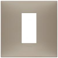 VIMAR - 09661.12 cover plate - 1 centered module matt dove grey color NEVE UP