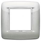 VIMAR -  20672.C10 - Round plate 2M Bright metallic silver
