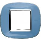 BTICINO - HB4802DZ Elliptical cover plate 2 modules - blue liquid 