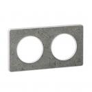 SCHNEIDER ELECTRIC - S520804U Odace - Touch - cover frame - 2 gang - stone sea & white border