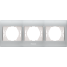 PANASONIC - Three gang Frame İnox Matt WBTF0803-5IM 