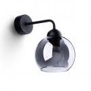 SOLLUX - Аплик ALINO 1 черен SL.1139  E27, 1x60W, 1x15W LED