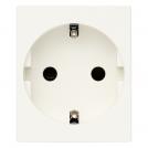 VIMAR - SICURY 2P+T 16 A 250 V~ socket outlet, German standard, White - 2 modules 30208.B