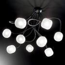 IDEAL LUX - ceiling luminaire OCTOPUS PL9 Nero 175010 (1)