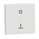 SCHNEIDER ELECTRIC - NU326218S New Unica - Two Pole switch with indication 16A 2 modules white