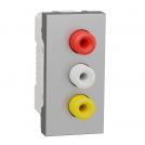 SCHNEIDER ELECTRIC - NU343130 RCA socket One module aluminium