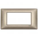 VIMAR - 14654.70 - Plate 4M metal metallized bronze