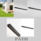 NOVA LUCE - Waterproof wall lamp  L:100, W:6, H:4.5 cm.     9030709    PATH ⚡ LED 19W ⚡ 380Lm ⚡ 3000K ⚡ 220-240V ⚡ IP65 ✴ Sandy Black