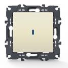 ACA LIGHTING - Девиаторен ключ 10A с LED индикация PRIME слонова кост 1000111002
