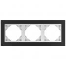 EFAPEL - TRIPLE FRAME BLACK/ALUMINIUM 90930 TPA LOGUS 90 Animato