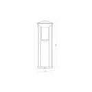 ATRA - Градински стълб арка L1000 IP44 Е27 Ф190х1000mm 7310 (1)