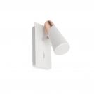 FARO - LAO LED White and copper wall lamp 1L Ref.29033