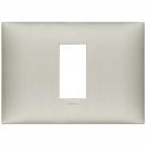 VIMAR - 09671.22 cover plate - 1 centered module matt nickel color NEVE UP