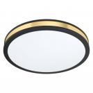 EGLO - Плафон LED 24W 2500lm Ø380 черно/златно 'PESCAITO' 99407