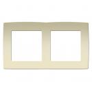 ACA LIGHTING - PRIME 2 GANG FRAME IP20 IVORY 1000119102