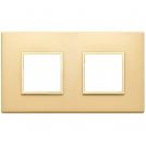 VIMAR - 21643.G10 - Plate 4M (2+2) 71mm satin gold