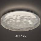 RABALUX - Moisture-proof ceiling light  Ø47.5, H:8 cm.  75062  LUVIA ⚡ LED 36W ⚡ 2900 Lm ⚡ 4000К ⚡ 230V ⚡ IP44 ✴ White/Crystal effect