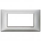 VIMAR - 14654.71 - Plate 4M metal Silver