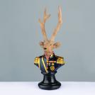 ACA LIGHTING - X1524511 DECORATIVE DEER RESIN SOLDIER BROWN 24cm