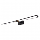 ACA LIGHTING - LED Аплик PAPIGION влагозащитен за баня 80cm IP44 18W 1170lm 4000K черен PN1404LEDW81BK 