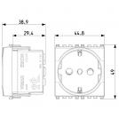 VIMAR - 20209.B - 2P+E 16A P30 outlet white (1)