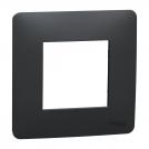 SCHNEIDER ELECTRIC - NU200254 New Unica - cover frame - 1 gang - 1 x 2 modules - anthracite