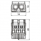 OBO BETTERMAN - Universal plug-in terminal, 2-pole 2x0.2 - 4 mm² 450V 32A  2054422  (1)