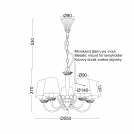 ACA LIGHTING - chendalier AVIGNON DL8315 5X E14 (1)