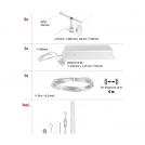 PAULMANN - 94448 CorDuo cable system Sheela basic set ✴GU5.3 max. 5x10W~230/12V✴matt chrome (5)