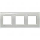 BTICINO - LNA4802M3KG Square cover plate 3х2modules -Cold grey -technopolymer