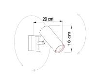 SOLLUX - SPOT lamp DIREZIONE 1  white SL.0494 (3)