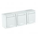PANASONIC - 3x Socket 2P+E WPTC4840-2WH Pacific Panasonic IP54
