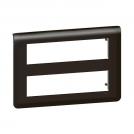 LEGRAND - Plate Mosaic - 2 x 8 modules - black 79077L