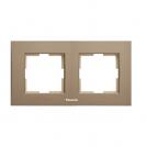 PANASONIC - 2gang Frame Aluminum Bronze WKTF08023AR