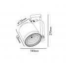 FARO - LED прожектор CYLINDER 01065702 12W, G53 (1)