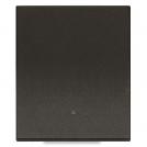 VIMAR - 1P 10AX 2M 1-way switch in-line black, lightable - 30000.2G