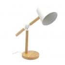 VITO - HOME&OFFICE DESK LAMP PINOCCHIO E27 WHITE WOOD BASE WITHOUT BULB 5301650