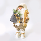 ACA LIGHTING - DECO FABRIC SANTA CLAUS WITH SKIS 90CM  X129001