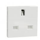 SCHNEIDER ELECTRIC - NU304518 british Socket Outlet white with child protection 2P+E 15A 250V New Unica connection with screws