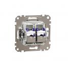 SCHNEIDER ELECTRIC - SDD111467S Sedna Design & Elements - CAT 6A STP, 2x RJ45, white (1)